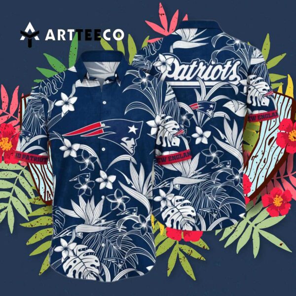 New England Patriots Surfing Aloha Hawaiian Shirt 3