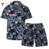 New England Patriots Team Logo Pattern Champions Hawaiian Shirt and Shorts Set