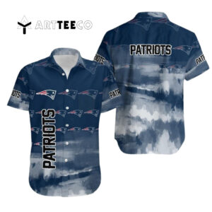 New England Patriots Team Logo Print Hawaiian Shirt 1
