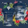 New England Patriots Team Logo Print Hawaiian Shirt 3