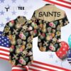 New Orleans Saints Aloha Pattern Colorful Hawaiian Shirt 4