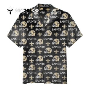New Orleans Saints Helmet Unisex Hawaiian Shirt 1