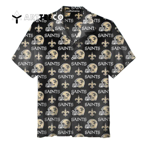New Orleans Saints Helmet Unisex Hawaiian Shirt 1