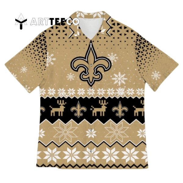 New Orleans Saints Sports Football American Ugly Christmas Hawaiian Shirt 1