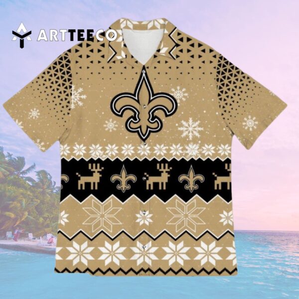 New Orleans Saints Sports Football American Ugly Christmas Hawaiian Shirt 2
