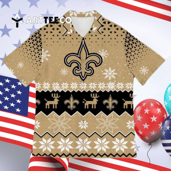 New Orleans Saints Sports Football American Ugly Christmas Hawaiian Shirt 4