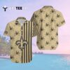 New Orleans Saints Stripes And Skull Danger Hawaiian Shirt 2