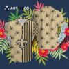 New Orleans Saints Stripes And Skull Danger Hawaiian Shirt 3
