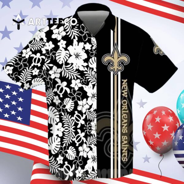 New Orleans Saints Team All Over Print Hawaiian Shirt 4