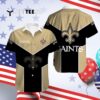 New Orleans Saints Team Logo Hawaiian Shirt 4