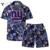 New York Giants Team Logo Pattern Champions Hawaiian Shirt and Shorts Set