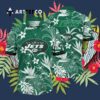 New York Jets Green Background Hawaiian Shirt 3