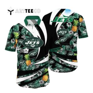 New York Jets Special Floral Style Hawaiian Shirt 1