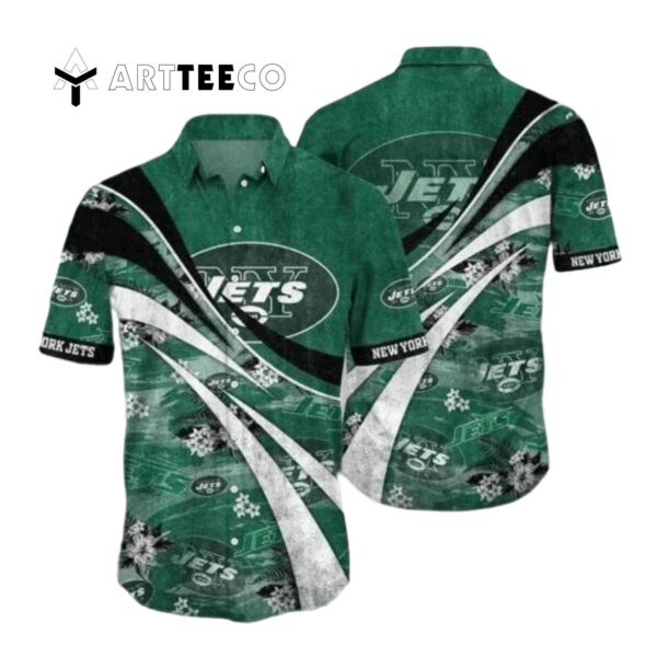 New York Jets Special Floral Summer Vintage Hawaiian Shirt 1