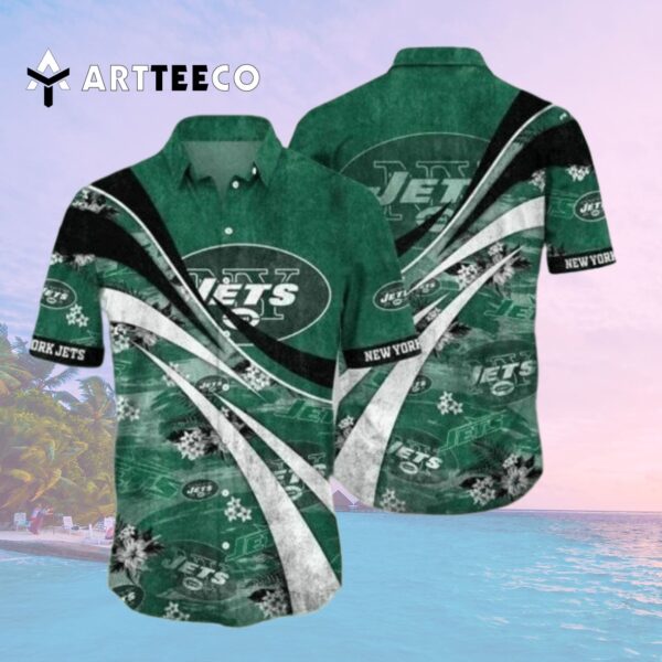 New York Jets Special Floral Summer Vintage Hawaiian Shirt 2