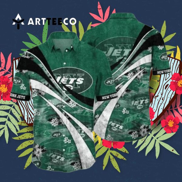 New York Jets Special Floral Summer Vintage Hawaiian Shirt 3
