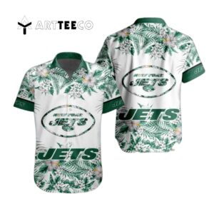 New York Jets Special Floral Tropical Hawaiian Shirt 1