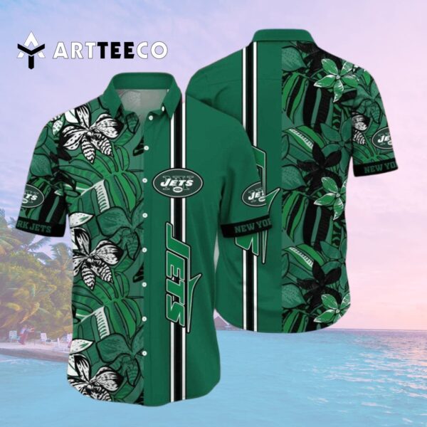 New York Jets Special Floral Unique Hawaiian Shirt 2