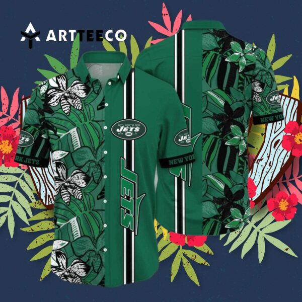 New York Jets Special Floral Unique Hawaiian Shirt 3