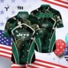 New York Jets Tropical Pattern Hawaiian Shirt 4