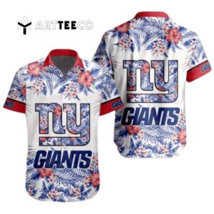 News Yorks Giants Aloha Pattern Hawaiian Shirt 1