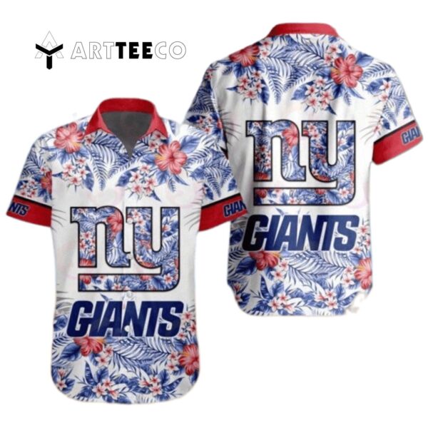 News Yorks Giants Aloha Pattern Hawaiian Shirt 1