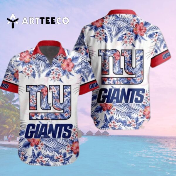 News Yorks Giants Aloha Pattern Hawaiian Shirt 2