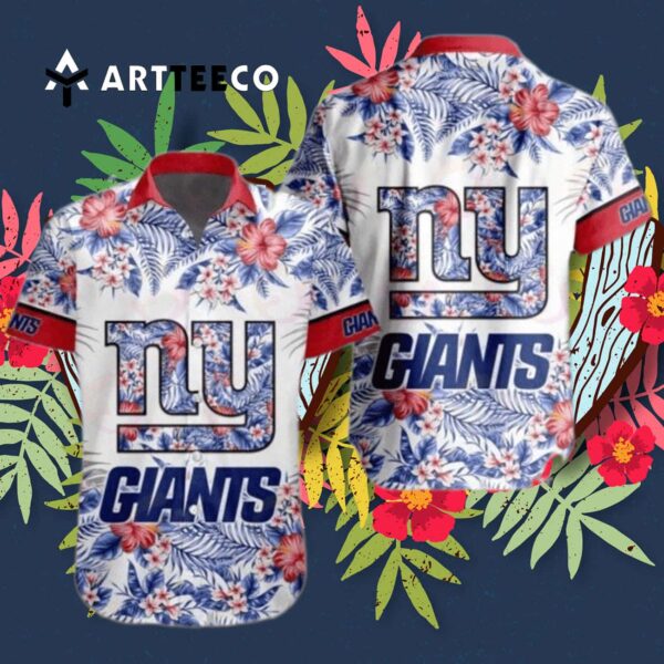 News Yorks Giants Aloha Pattern Hawaiian Shirt 3