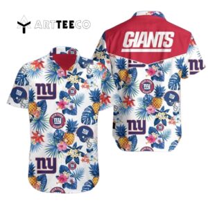 News Yorks Giants Aloha White Background Hawaiian Shirt 1