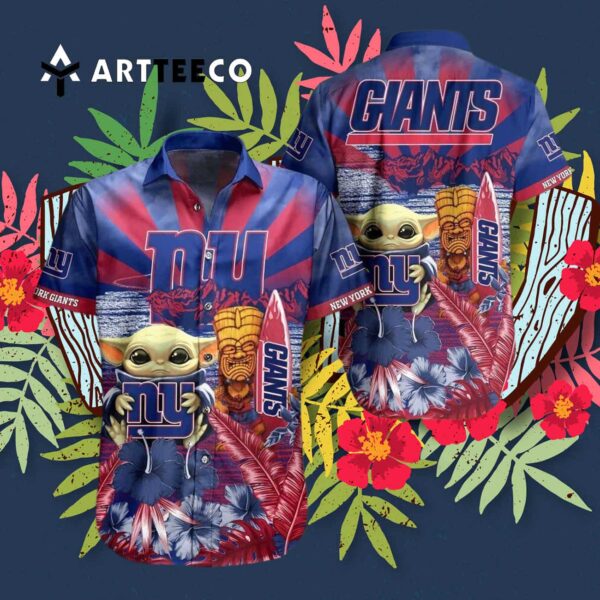 News Yorks Giants Baby Yoda Hawaiian Shirt 3