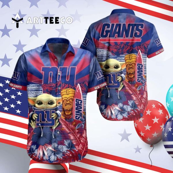 News Yorks Giants Baby Yoda Hawaiian Shirt 4