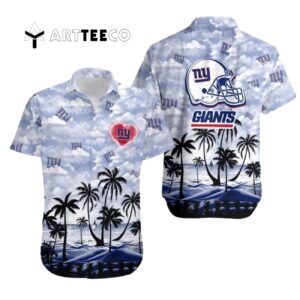 News Yorks Giants Beach Aloha Hawaiian Shirt 1