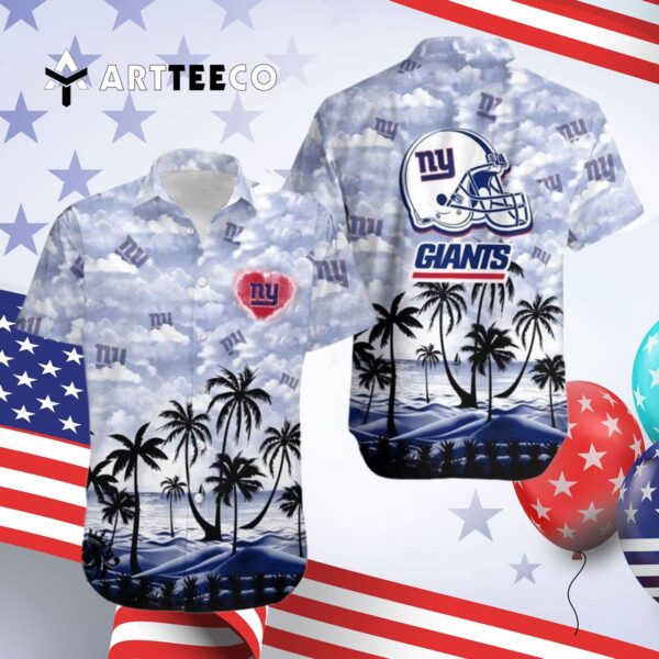 News Yorks Giants Beach Aloha Hawaiian Shirt 4
