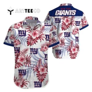 News Yorks Giants Beach Pattern Hawaiian Shirt 1