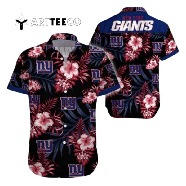 News Yorks Giants Beach Tropical Pattern Hawaiian Shirt 1