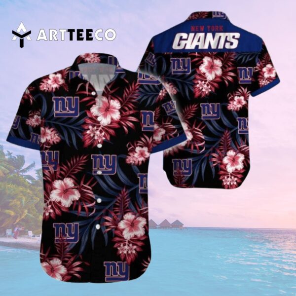 News Yorks Giants Beach Tropical Pattern Hawaiian Shirt 2