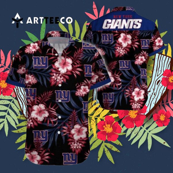 News Yorks Giants Beach Tropical Pattern Hawaiian Shirt 3