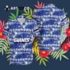 News Yorks Giants Coconut Tree And Waves Hawaiian Shirt 3