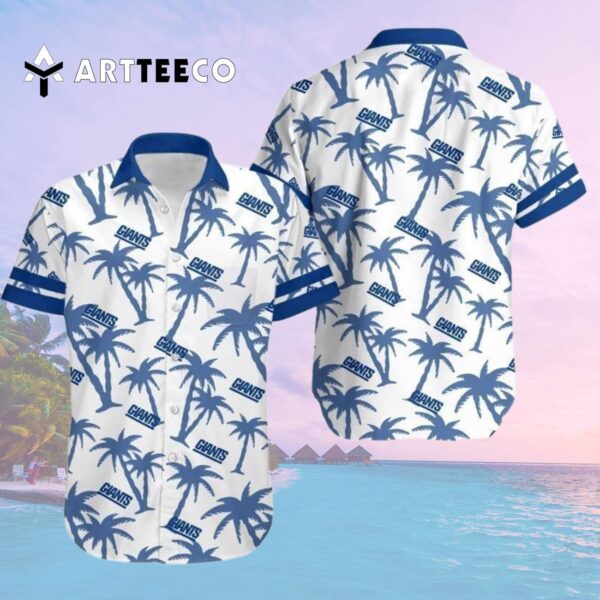 News Yorks Giants Coconut Tree Hawaiian Shirt 2