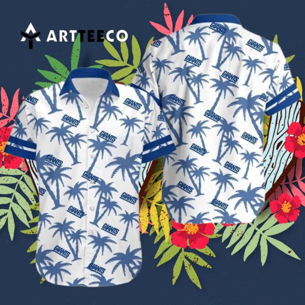 News Yorks Giants Coconut Tree Hawaiian Shirt 3