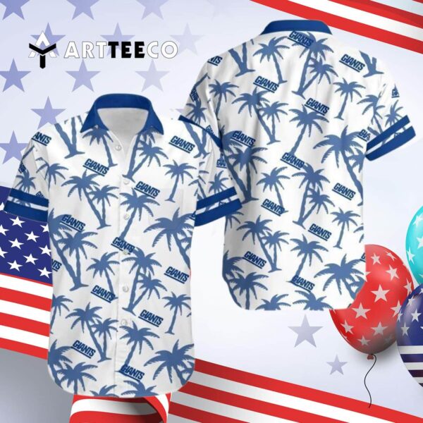 News Yorks Giants Coconut Tree Hawaiian Shirt 4