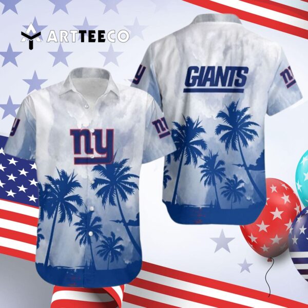 News Yorks Giants Coconut Tree V1 Hawaiian Shirt 4