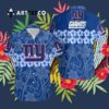 News Yorks Giants Flower And Logo Hawaiian Shirt 3