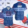 News Yorks Giants Flower And Logo Hawaiian Shirt 4