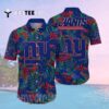 News Yorks Giants Flower Full Printing Hawaiian Shirt 2