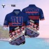 News Yorks Giants Flowers Camo Pattern Hawaiian Shirt 2