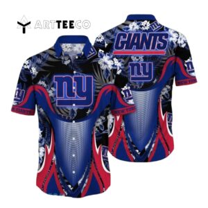 News Yorks Giants Flowers Hawaiian Shirt 1