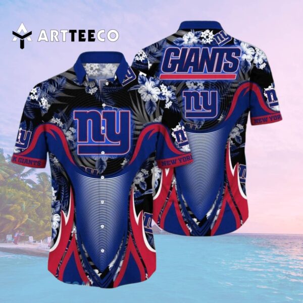 News Yorks Giants Flowers Hawaiian Shirt 2