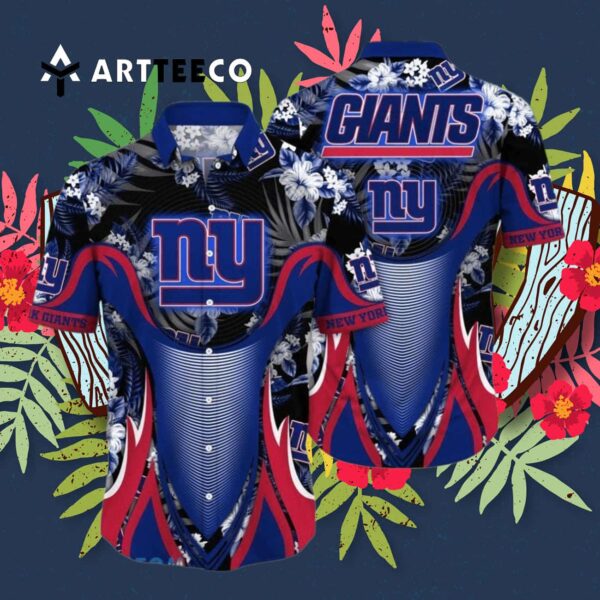 News Yorks Giants Flowers Hawaiian Shirt 3