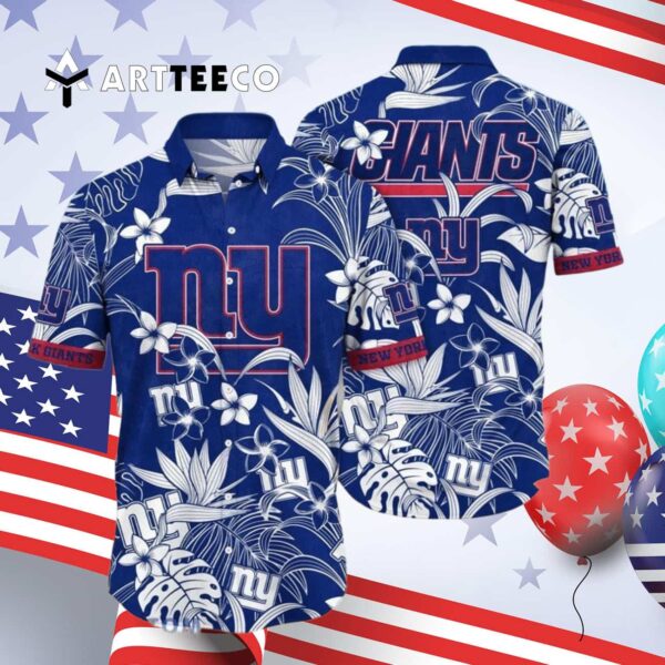 News Yorks Giants Flowers Unique Gift For Fan Hawaiian Shirt 4